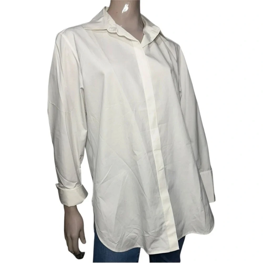 The Row Poplin Wide Cuff Shirt - Picture 2 of 4